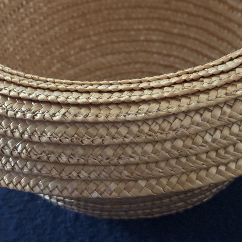 Liz Claiborne - The Villager Tan Straw Hat with Floral Detail - Picture 7 of 8